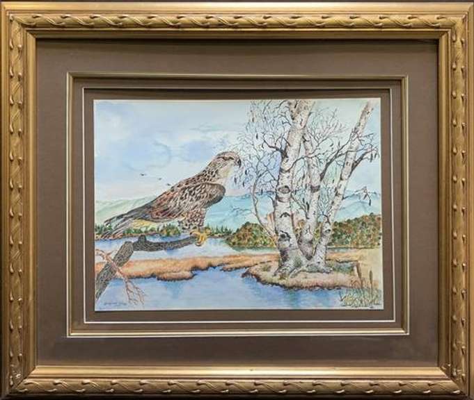 Framed Original Watercolor Painting