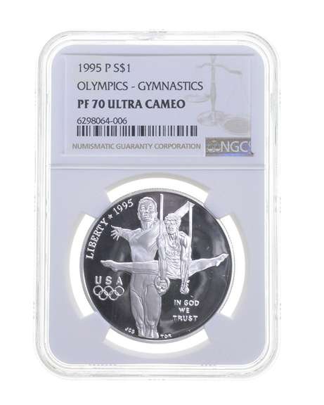 PF70UCAM 1995-P Atlanta Olympics Commem. Silver Dollar - NGC
