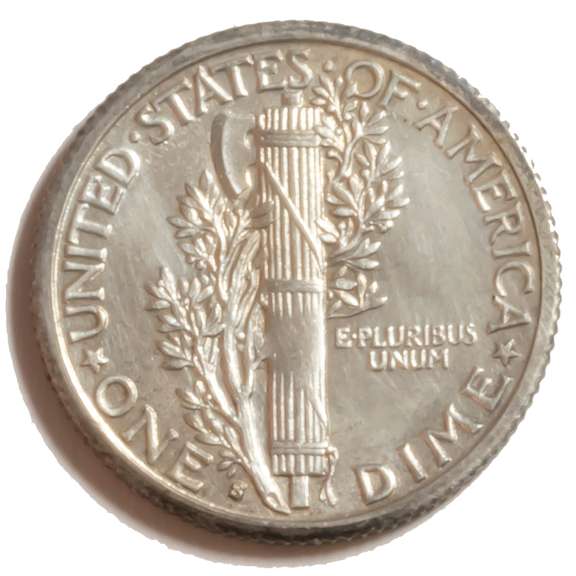 Gem  Frosty BU 1916 S Mercury Dime
