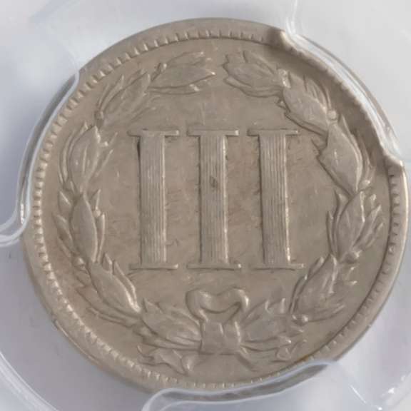 1885 3 Cent Nickel 1000 Minted PCGS VF 35