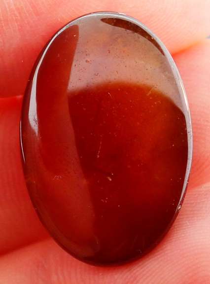Huge 32.41ct maple red Hessonite Garnet