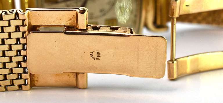 Vintage Jules Juergensen 14 K Gold Watch with 14 K Gold Band.