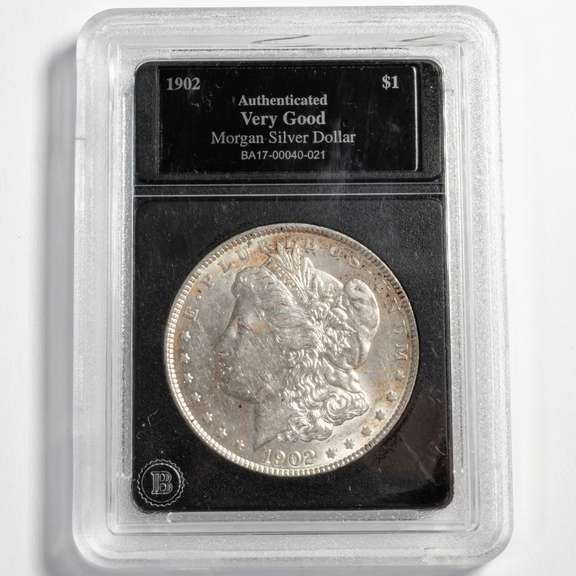 1902 Morgan Dollar In Presentation Holder