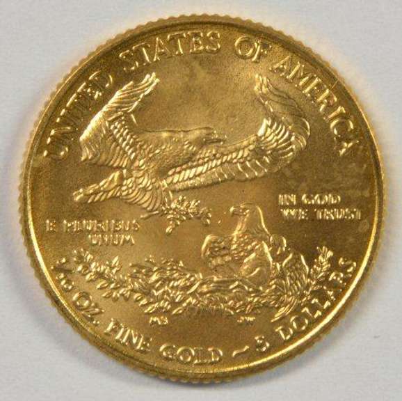 Awesome Gem BU 2011 $5 American Gold Eagle coin