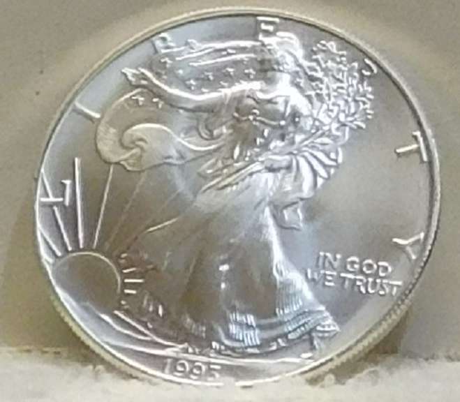 1993 Unc Silver Eagle, 1 oz 999 fine