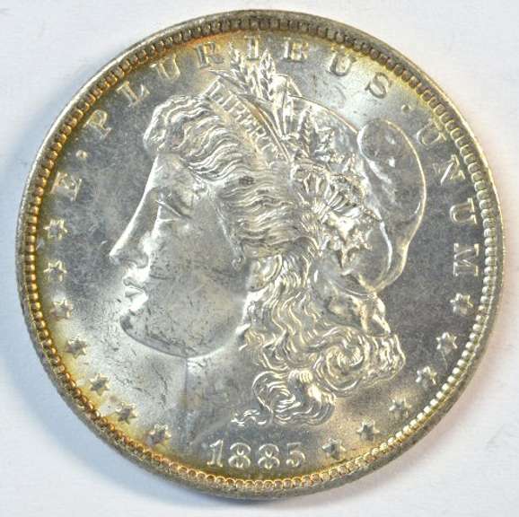 Exceptional near Gem BU 1885-O Morgan Silver Dollar