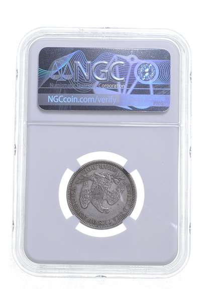 AU50 1860 Seated Liberty Quarter - Graded NGC