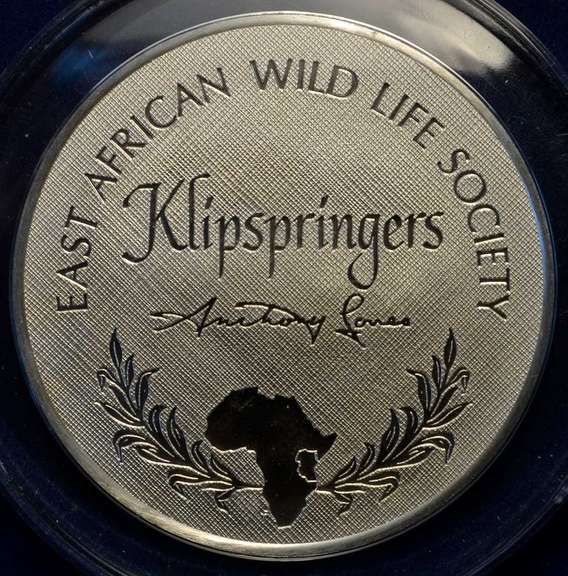 East African Wildlife Society 6 Sterling Silver Coins Lot.