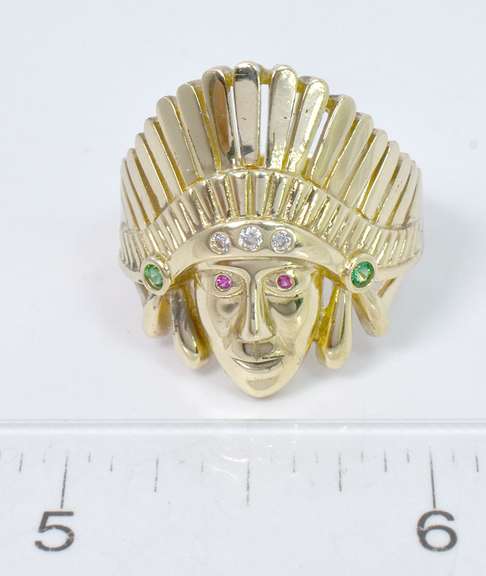 14KT Yellow Gold Chief Ring
