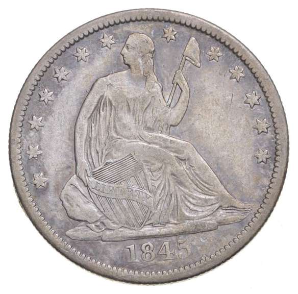 1845-O Seated Liberty Half Dollar