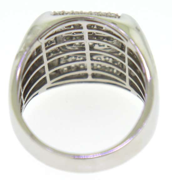 Dazzlin White Gold Diamond Men's Ring