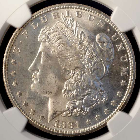 1881-S Morgan Silver Dollar NGC MS64