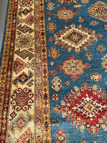 STUNNING FINE SUPER KAZAK RUG 8.7x12.2