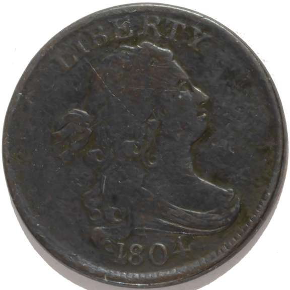 1804  Cross 4 With Stars Half Cent