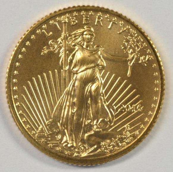 Immaculate Superb Gem BU 2016 $5 American Gold Eagle