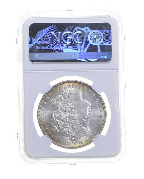 MS63* 1887 Morgan Silver Dollar - CAC - Graded NGC