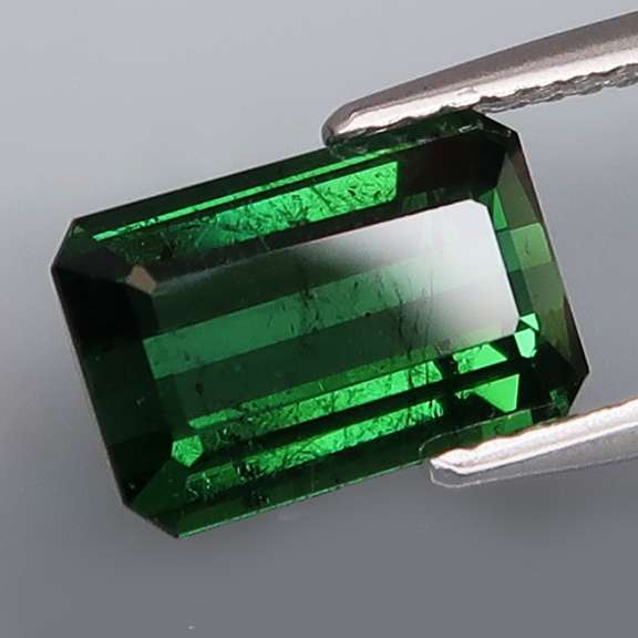 Top green open color 2.63ct emerald cut Tourmaline!