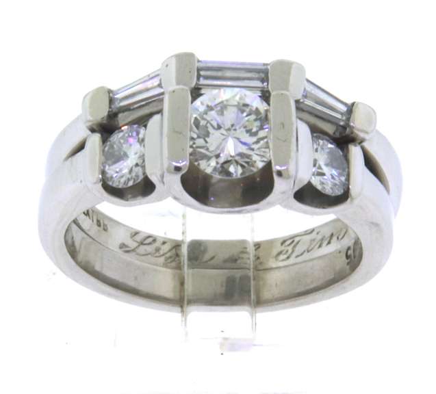 Masterpiece Platinum 1.15cts Diamond Wedding Set