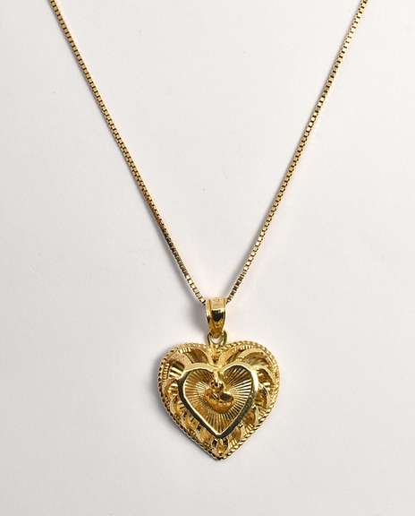 Lovely Heart Pendant on Necklace