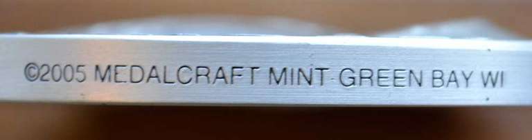 2005 Presidential Inagural Medal, George W. Bush Fine Silver.