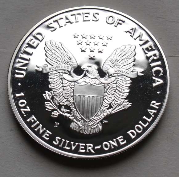1993  Proof  Silver Eagle With Box and Paper