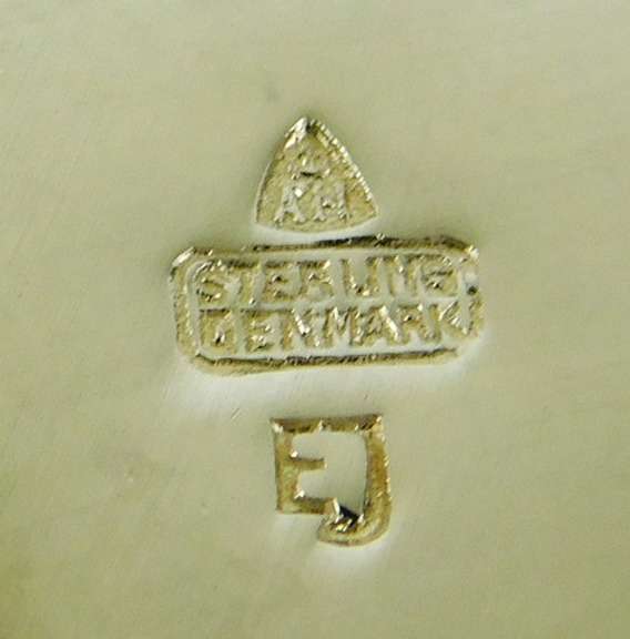 Mid-Century Eigil Jensen Denmark Sterling Boomerang Brooch