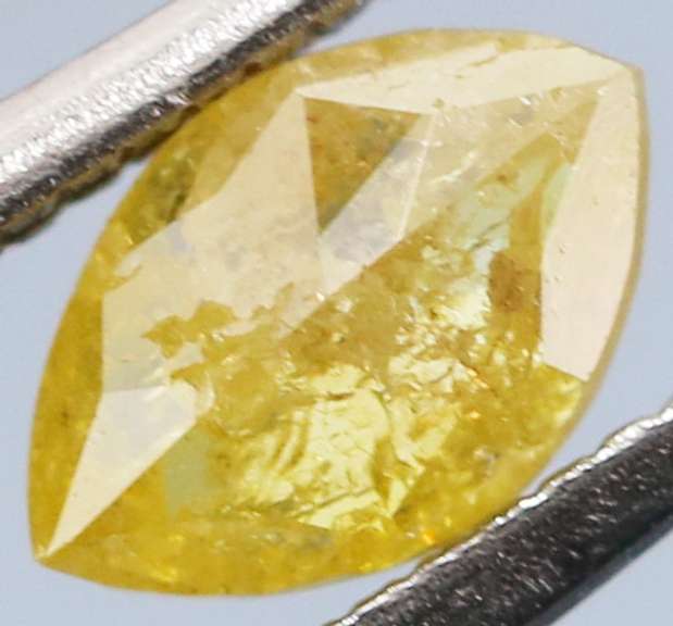 Rare .32ct marquise cut canary yellow Diamond