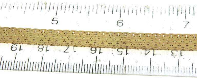 Impressive Yellow Gold Wide Woven Necklace