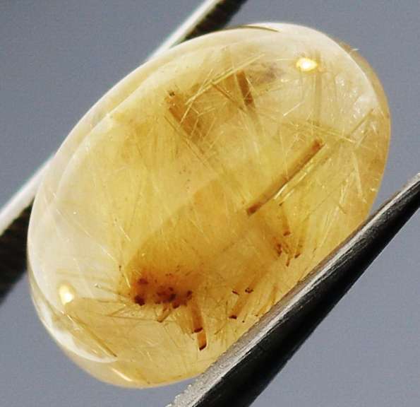 Captivating 7.09ct Golden Rutilated Quartz