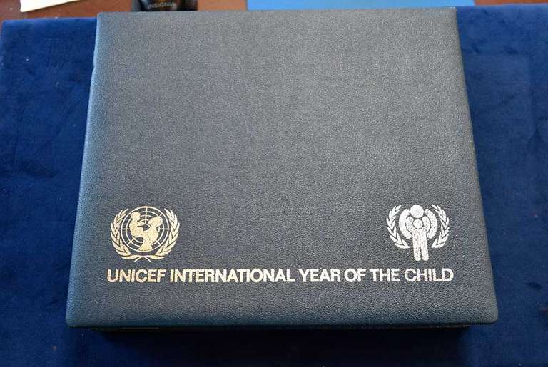UNICEF International Year Of The Child Proof Silver Coin Set Incomplete.
