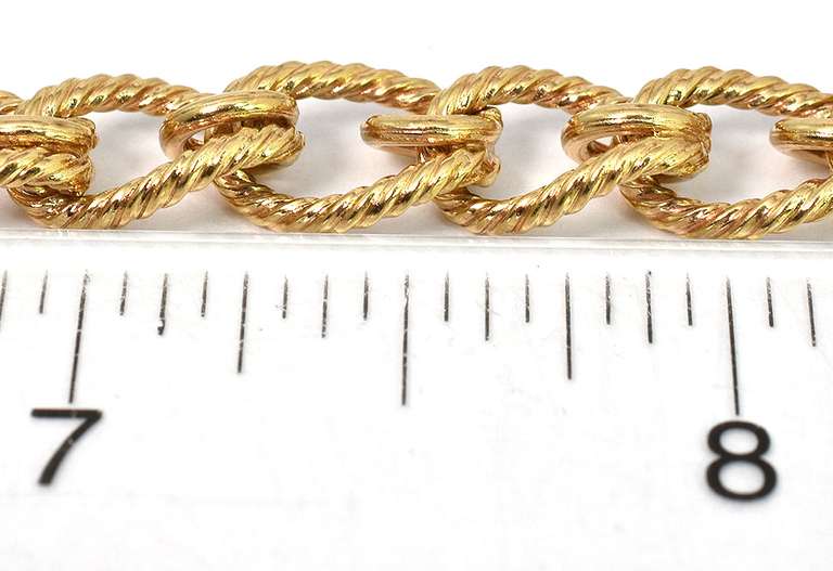 Fancy Textured Bracelet in 14KT Yellow Gold