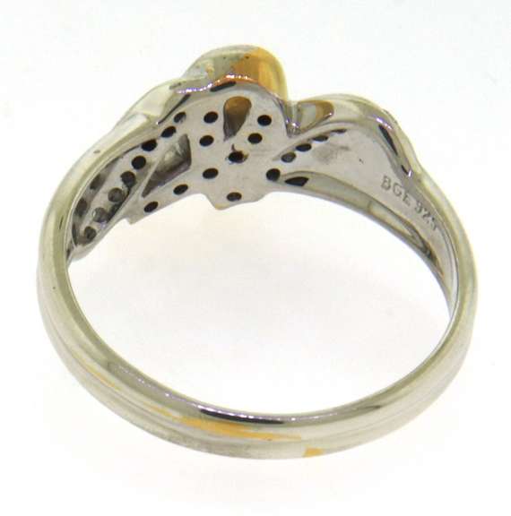 Sterling Silver Breast Cancer Awareness CZ Ring