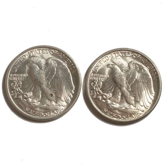 1941 1945 Frosty White Ultra Gem BU Walker Half