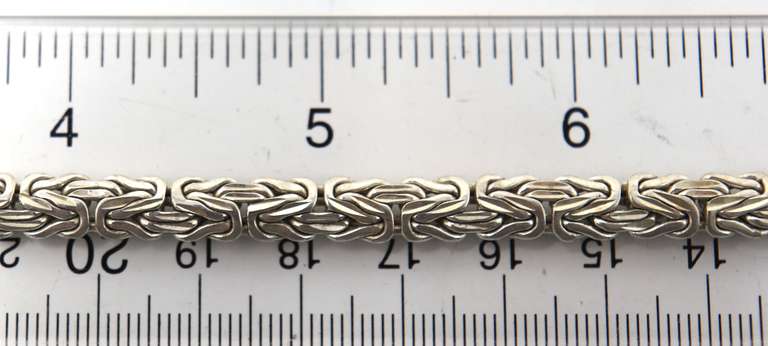 Sterling Silver Byzantine Bracelet