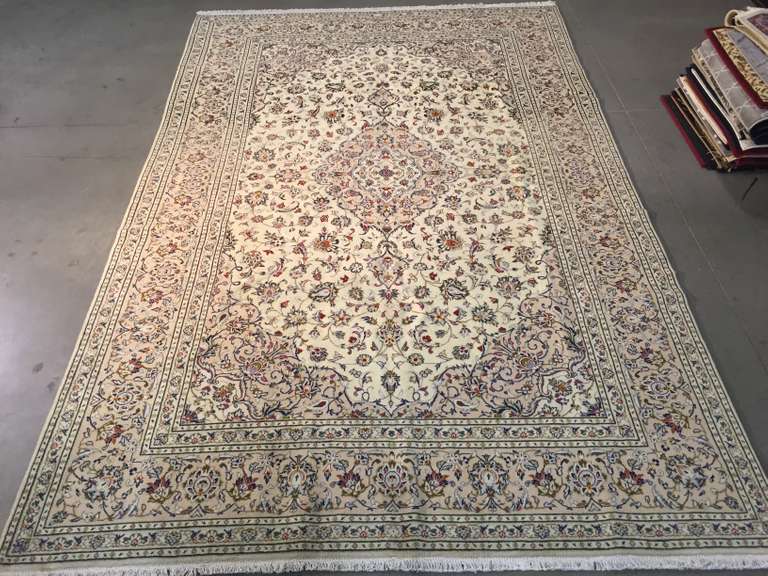 STUNNING PERSIAN KASHAN RUG 7.8x 12.1