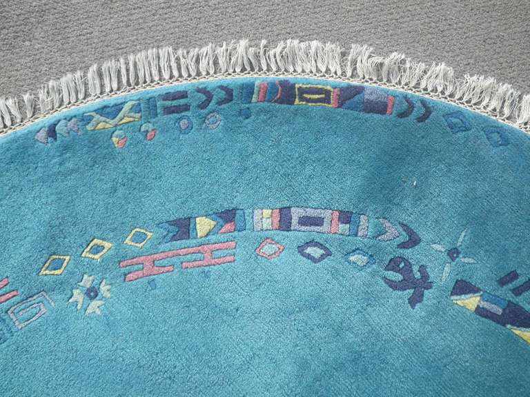 Handmade Round Chinese 7.5x7.5