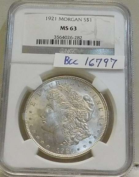 1921 Morgan Dol NGC MS-63