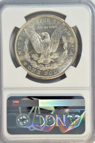 Lovely near Gem 1881-S Morgan Silver Dollar. NGC MS64