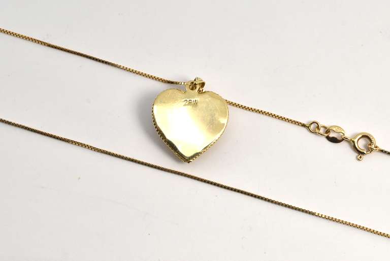 Lovely Heart Pendant on Necklace