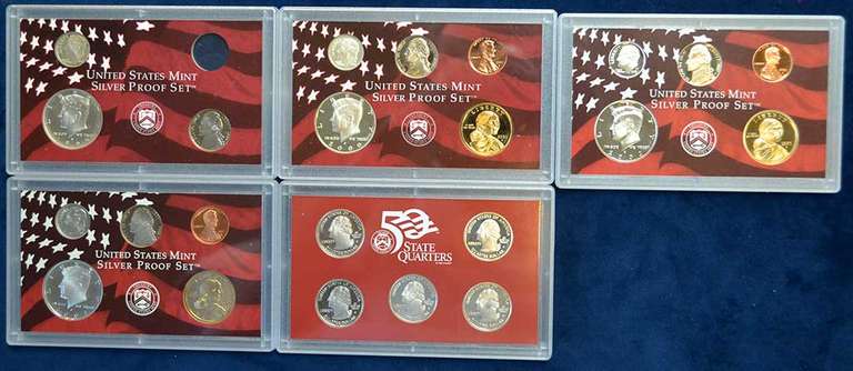Lot Of Silver Proof Set Orphans