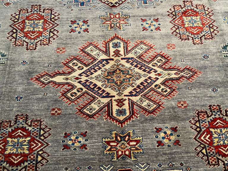 STUNNING FINE SUPER KAZAK RUG 8x10