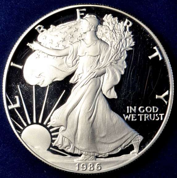 1986 Proof American Silver Eagle.