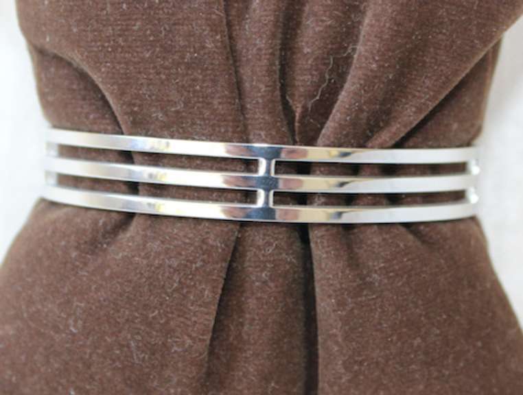 Stainless Steel Silver Color Roman Numeral Bracelet