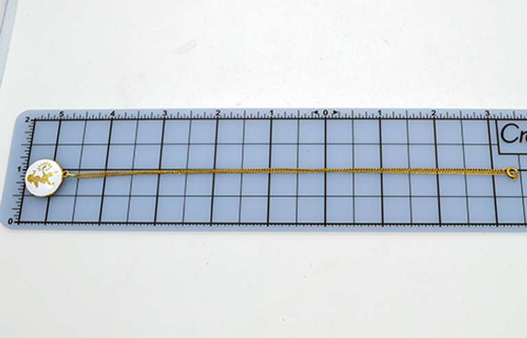 Vintage Siam Gold Filled and Gold Plated Enamel Necklace With Mekkala Goddess Pendant