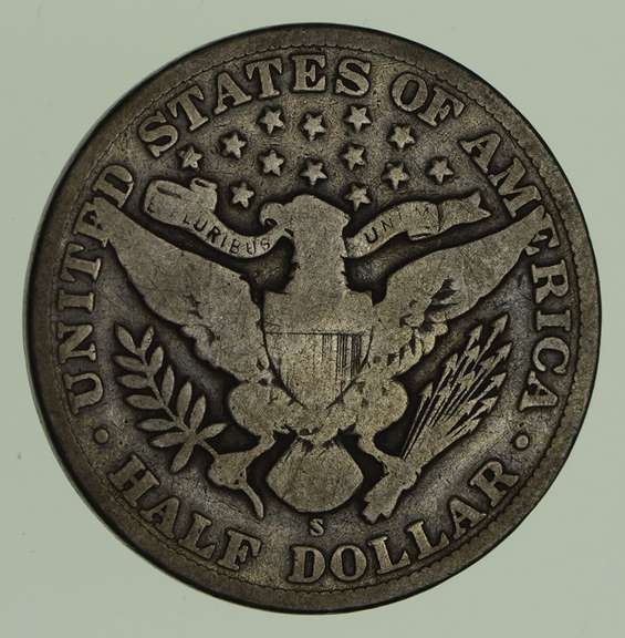 1904-S Barber Half Dollar - Circulated
