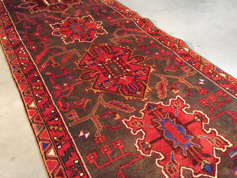 EXQUISITE PERSIAN HERIZ RUNNER 3.5x10.6