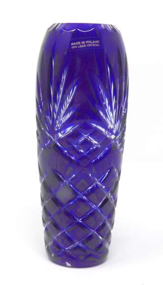 Blue Crystal Vase