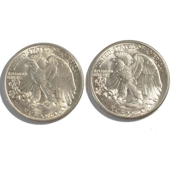 1942 1945 Frosty White BU Walker Half