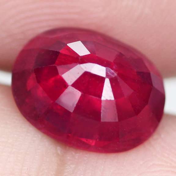 Rich blood red 3.83ct Ruby from Madagascar