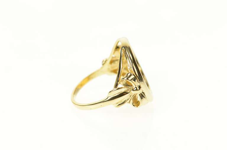 14K Yellow Gold 1993 1/10th Half Eagle $5 Coin Statement Ring